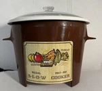 Regal Poly Pot Automatic Electric Slow Cooker Chocolate Brown Crock Works !!. Fixed Price $29.99.