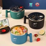 Stainless Steel Bowl With Lid For Instant Noodles Sealed And Portable Drain. Fixed Price $13.99.