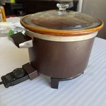 Vtg Dazey Chef's Pot Deep Fryer Slow Cooker Qt Model DCP-6 Brown Tested. Fixed Price $44.99.
