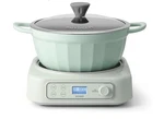 Buydeem 5 1 Slow Cooker 4.7 Court Ceramic Crock Never Opened. Fixed Price $175.00.