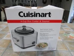 Cuisinart CRC-400P1 Cup Rice Cooker, Stainless Exterior Working Condition. Fixed Price $25.99.