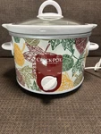 Crock-pot SCR250-LEF 2.5 Qt Fall Leaves Slow Cooker W/ Removeable Works. Fixed Price $44.99.