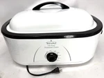 Rival 18 Quart Roaster Oven Cooks Up To Pound Turkey & Section Banquet Server. Fixed Price $55.25.