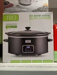 Tru 6QT Capacity Programmable Slow Cooker Tempered Glass Lid Programable Control. Fixed Price $37.50.
