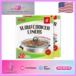 High Temp Resistant 40 Pack Slow Cooker Liners Easy Clean-up For 6-10 Qt. Fixed Price $35.99.