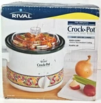 Rival 2-QUART Slow Cooker Crock Pot Model 3122 Chili Pepper Design 2003. New. Fixed Price $31.45.