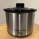 Crock Pot Mini Slow Cooker Little Dipper #32041-SP Stainless & Black Server!. Fixed Price $14.99.