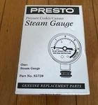 Presto 85729 Steam Gauge Stainless Steel Pressure Cooker Deluxe Canners Canning. Fixed Price $9.99.