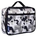 Wildkin Kids Insulated Lunch Box Durable 9.75 3.25 Inches, Gray Camo. Fixed Price $30.29.