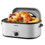 Vevor Electric Roaster Oven 26QT Roasting Pan With Self-basting Lid. Fixed Price $79.90.
