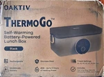 Oaktiv Thermogo Self-warming Battery Lunch Box Black 20,000MAH W/ Bag. Fixed Price $50.00.