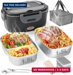 80W Electric Lunch Box 1.5L Dual Ss Container Food Warmer Car Truck Office. Fixed Price $38.24.