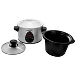 Brentwood 1.5 Quart Slow Cooker, 3 Settings Stainless Steel Round Silver SC-115S. Fixed Price $35.38.
