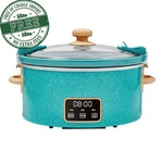 The Pioneer Woman Teal Speckle 6 Quart Slow Cooker, Smart Control, Free Ship Us. Fixed Price $34.84.