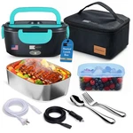 Forabest 80W Electric Heated Lunch Box Portable Food Warmer 1.5L/0.45L. Fixed Price $74.70.
