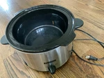 Everstar Slow Cooker Enamel 4QT Vtg Crockpot Simple Three Setting Food Steamer. Fixed Price $59.06.