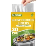 30 Count Slow Cooker Liners, 13"X21", Fits 3-8 Quarts, Disposable Pot .... Fixed Price $9.63.