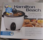 Hamilton Beach 37516 Rice Cooker & Steamer Cup 500W 120V White/black. Fixed Price $37.00.