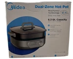 Midea MHP171KMBPB 6.3-QT Heatxpress Dual-zone Electric Non-stick Hot Pot. Fixed Price $79.99.