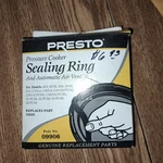 Presto 09906 Pressure Cooker Sealing Ring & Automatic Air Vent Replacement Part. Fixed Price $12.99.