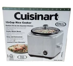 Cuisinart 15-CUP Electric Rice Cooker/steamer CRC-800 Stainless Steel New Box. Fixed Price $72.69.
