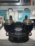 Crock-pot Swing And Serve Triple Slow Cooker 6L Adjustable Stainless Steel. Fixed Price $125.00.