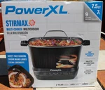 Power Xl Stirmax 7.5 Qt Multi-cooker With Auto Stir/shred Paddle W/ 9 Presets. Fixed Price $55.00.