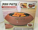 Pro Pots 1/2 Quart Football Game Day Slow Cooker Crock New In Box. Fixed Price $21.95.