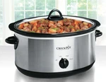 Crock-pot Quart Oval Manual Slow Cooker, Stainless Steel (SCV700-S-BR). Fixed Price $67.95.