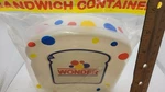 Wonder Bread Sandwich Container Vintage Lunch Box Food Storage Collectible. Fixed Price $5.89.