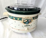 Vintage Rival Crock Pot 3355 Garden Of Good Things Qt Slow Cooker Tested Clean. Fixed Price $39.99.