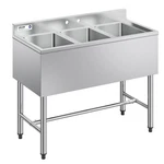 Uimoso 3-BASIN Stainless Steel Sink For Commercial Kitchens, 38.5". Fixed Price $316.99.