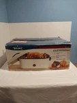 Rival Enamel 14 Qt Slow Cooker, Roaster, Broiler, Buffet Server. Tested.. Fixed Price $69.99.