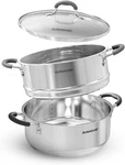 Sunhouse 4.6 Quart Steamer Pots With Lid 2TIER Multipurpose Stainless Steel .... Fixed Price $76.27.