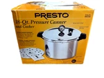 2003 Presto 18-QT. Pressure Canner And Cooker Aluminum Stock No. 01751. Fixed Price $100.00.