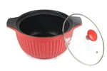 Sunbeam Crock Pot Red Non Electric Stick Ceramic Casserole With Lid 3 Qt. Fixed Price $24.49.