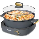 Dezin Electric Shabu With Removable Pot, 4L Nonstick Hot Electr.... Fixed Price $153.73.