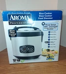 Aroma Professional ARC-3000SB Rice Cooker / Food Steamer 4 Quart Slow. Fixed Price $29.99.