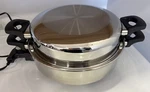 New Era Multi-cooker 16LP 12" Electric Skillet Cooking Stainless Steel E236853. Fixed Price $42.00.