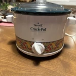 Rival Stoneware Slow Cooker Crockpot. Tested, Works. Used Lightly 2QT. Chilis.. Fixed Price $26.00.