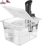 Everie Sous Vide Container Quart EVC-12 With Collapsible Hinged Lid Compatibl. Fixed Price $42.73.