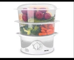 Aroma Food Steamer Stackable Trays 6 Quarts Brand New In Box Afs - 140. Fixed Price $25.00.