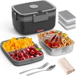 Electric Lunch Box For Adults 3L Large Capacity, Stainless Steel. Fixed Price $15.99.