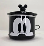 Disney, Mickey Mouse Slow Cooker Intertek Model MIC-065 Tested And Works 40W. Fixed Price $9.99.
