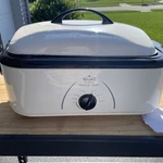 Rival Quart Roaster Turkey Oven With 3 Buffet Server Model RO162 Used. Fixed Price $70.00.