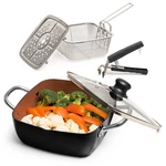 Moss & Stone 5 Pcs Black Copper Chef Set, Cookware. Fixed Price $61.35.
