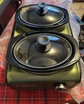 Crock-pot Hook Up Double Oval Connectable Two 1-QUART Slow Cooker Party. Fixed Price $39.99.