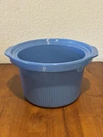 Vintage Oem Rival Crock Pot Qt Ceramic Insert Stoneware Server Blue Model 3656. Fixed Price $34.99.