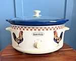 Kitchen Selectives Rooster Slow Cooker 6.5 Qt Crock Pot Farmhouse Chicken Rare. Fixed Price $99.00.