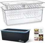 Homenote Large Sous Vide Container 26 Quarts With Lid. Fixed Price $251.99.